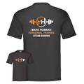 Personal Trainer Tee With Your Logo Front & Back - Mens Fit