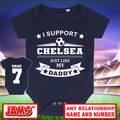 Chelsea Football Baby Grow