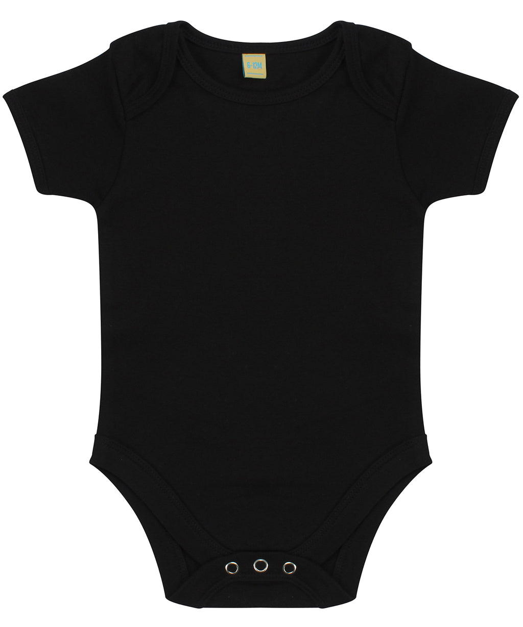 Short-sleeved bodysuit with envelope neck opening