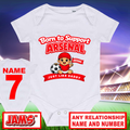 Arsenal Baby Grow - Born To Support