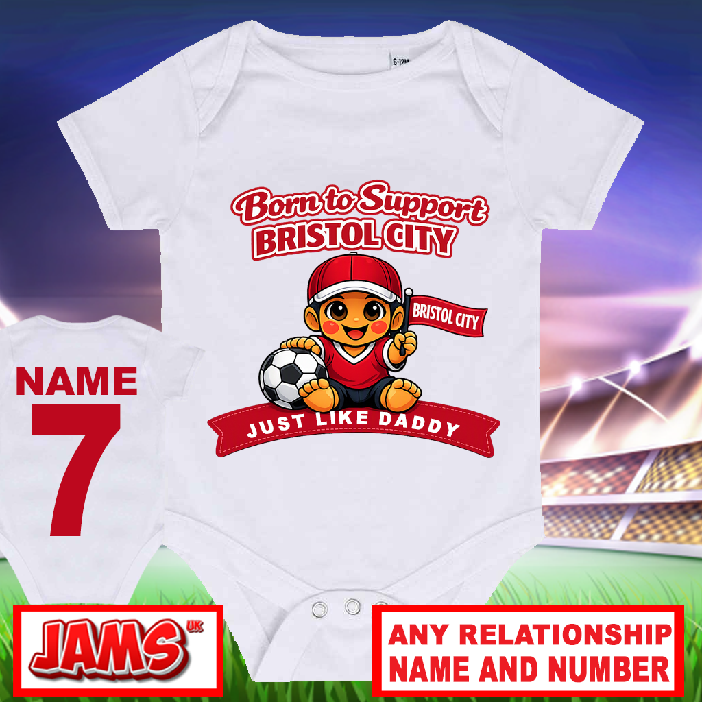 Bristol City Baby Grow - 2 Pack