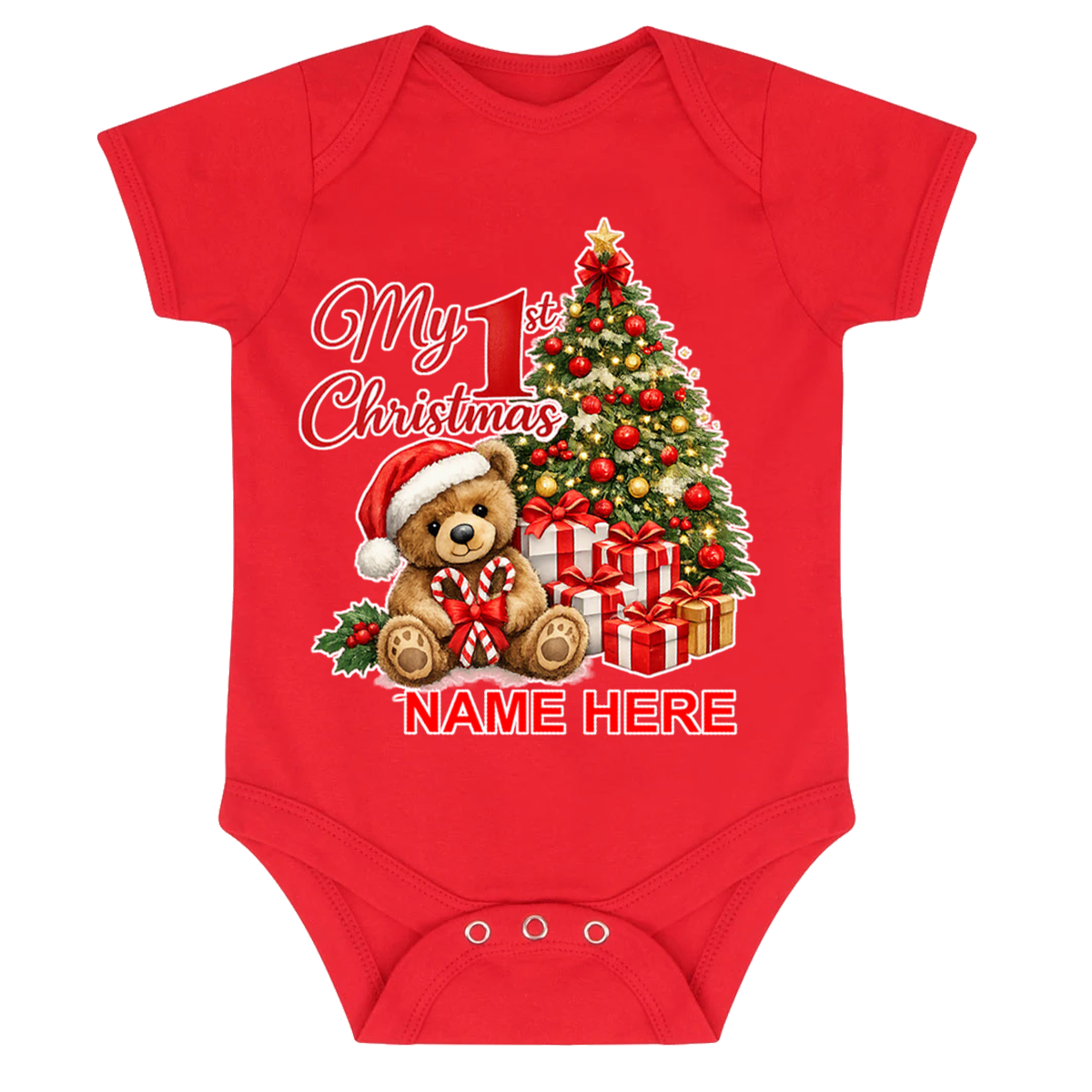 My First Christmas Baby Grow