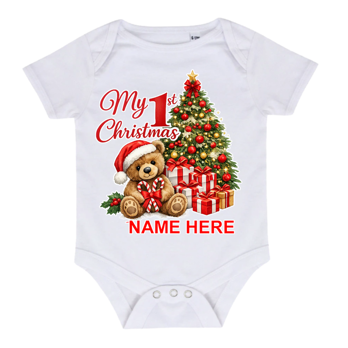 My First Christmas Baby Grow