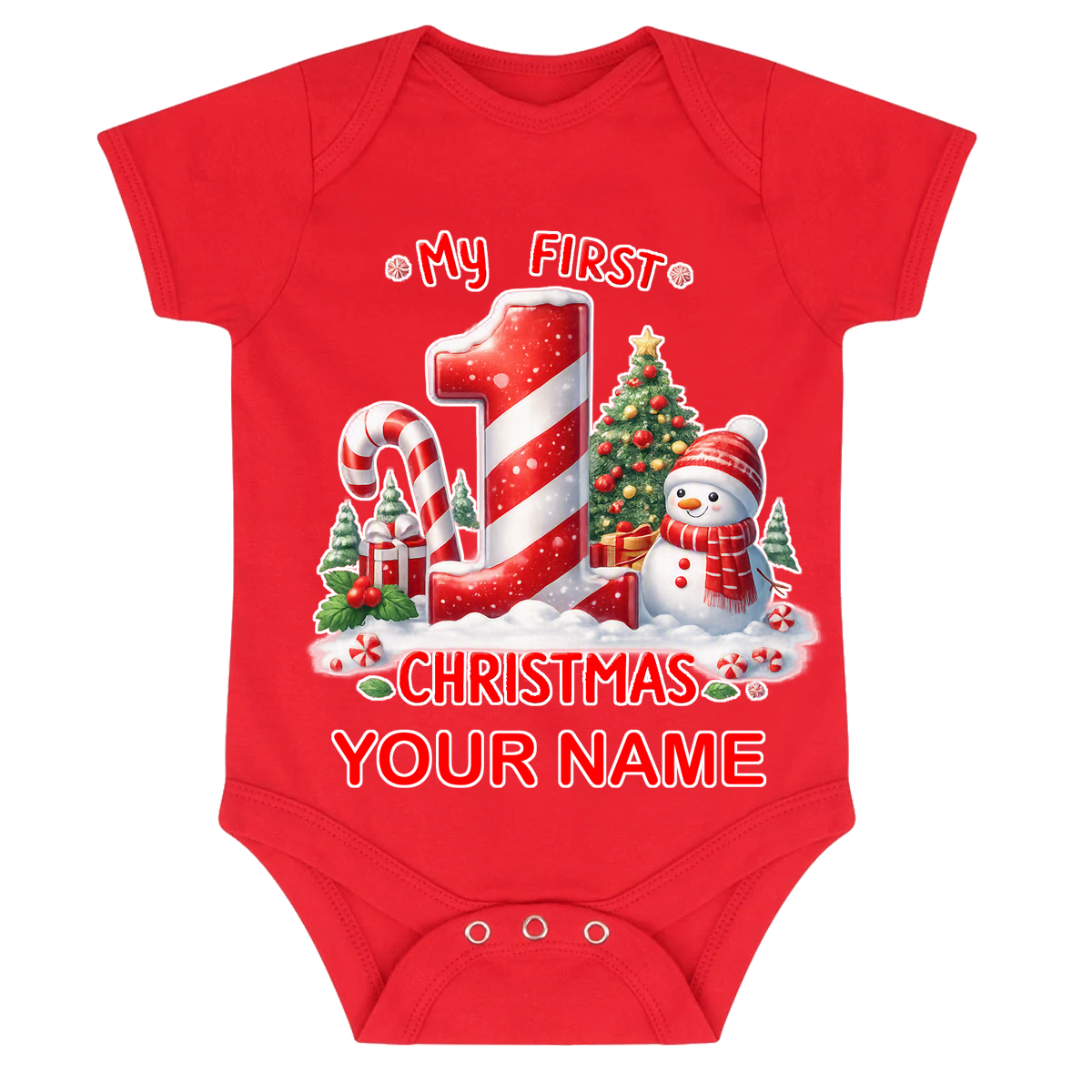 Little One’s First Christmas Baby Grow