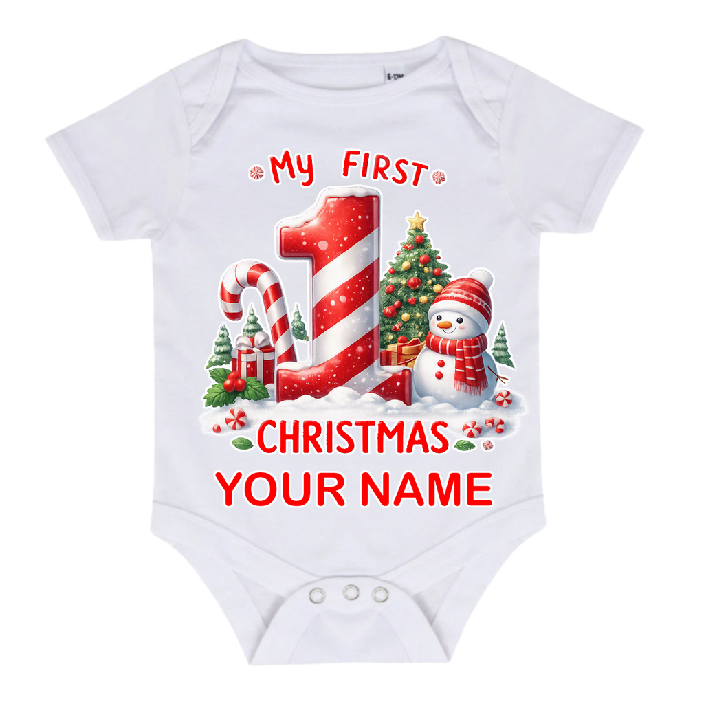 Little One’s First Christmas Baby Grow