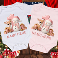 First Christmas Snowman & Reindeer Baby Grow