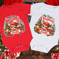 Festive Baby Deer Baby grow