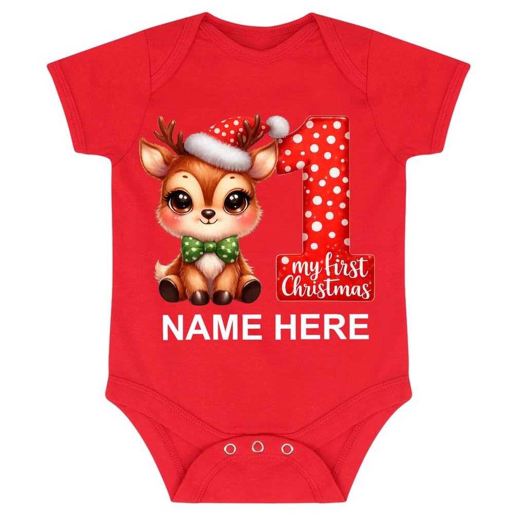 Little Reindeer’s First Christmas Baby Grow