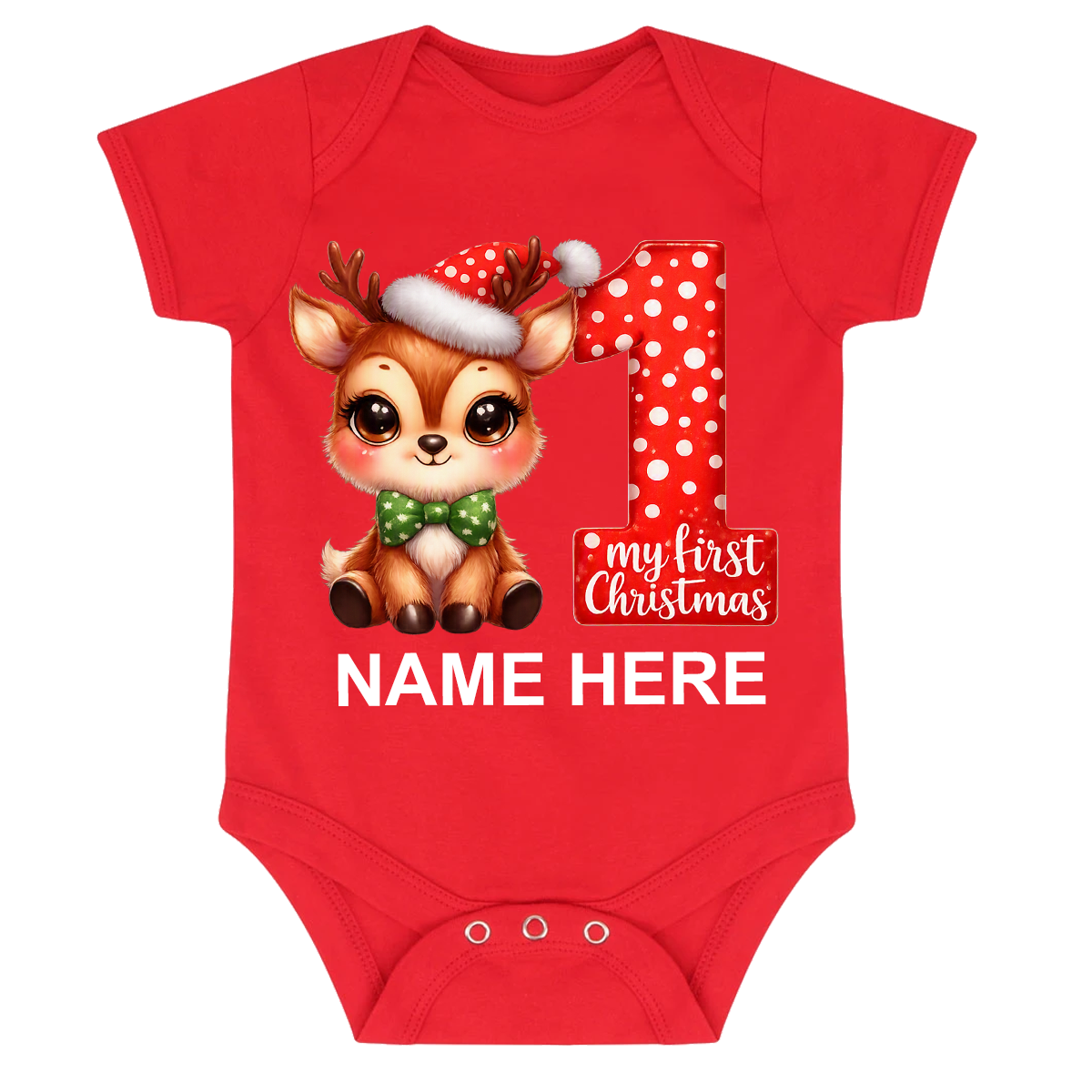 Little Reindeer’s First Christmas Baby Grow