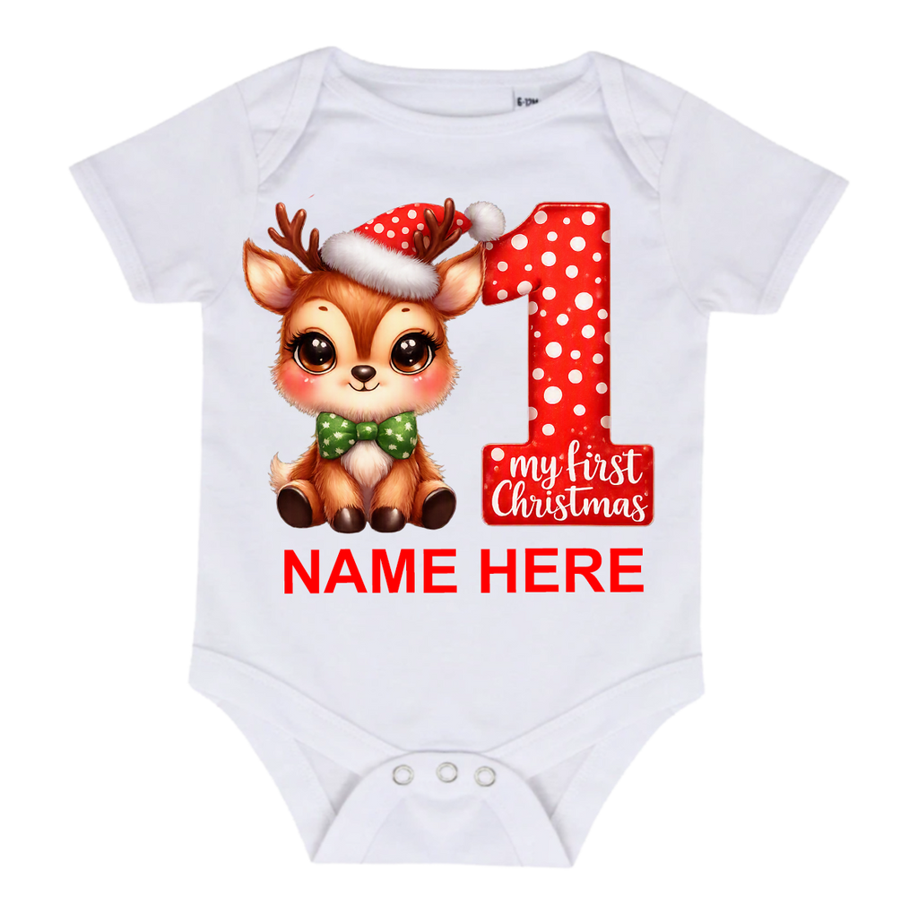 Little Reindeer’s First Christmas Baby Grow
