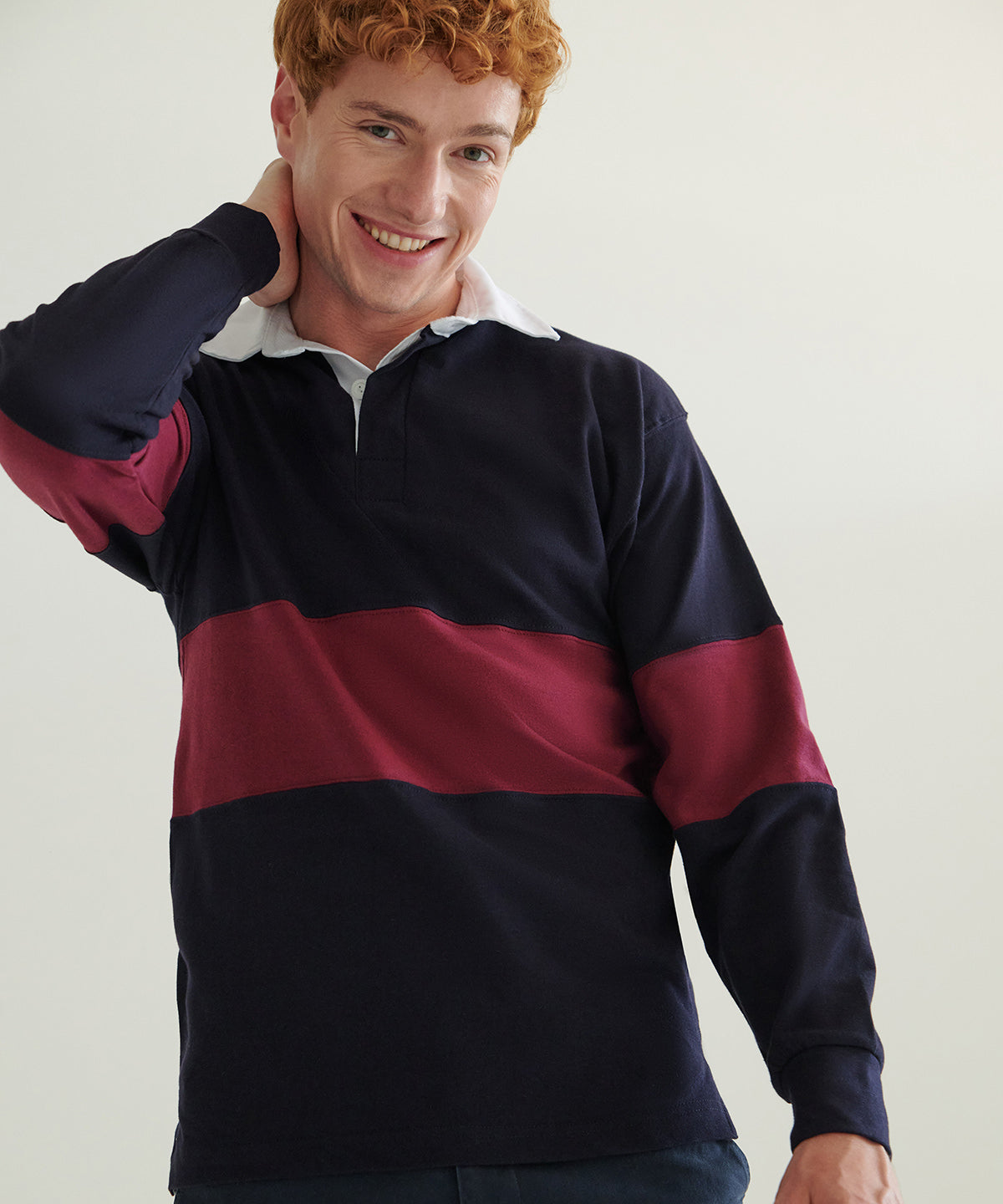 Panelled rugby shirt