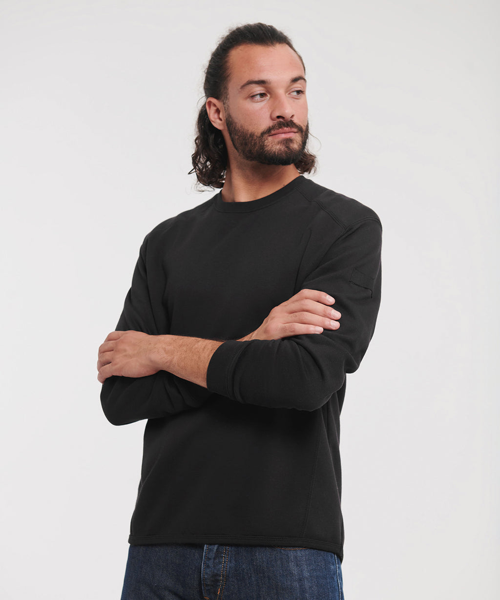 Heavy-duty crew neck sweatshirt