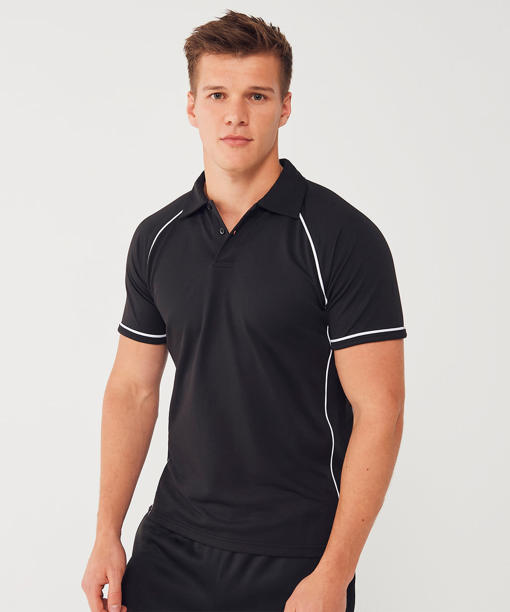 Piped performance polo