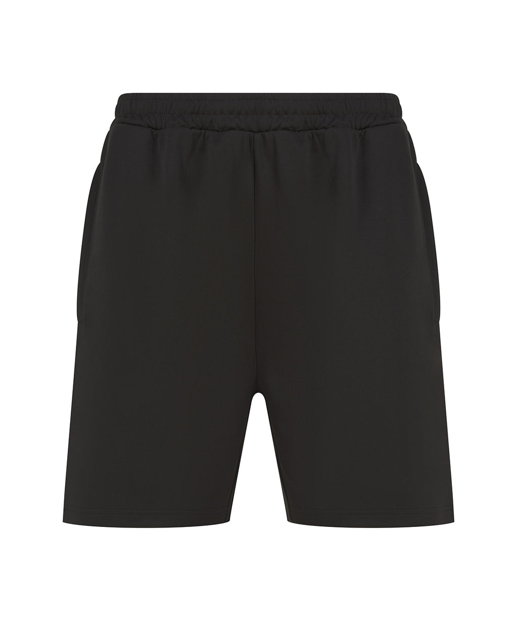 Knitted shorts with zip pockets
