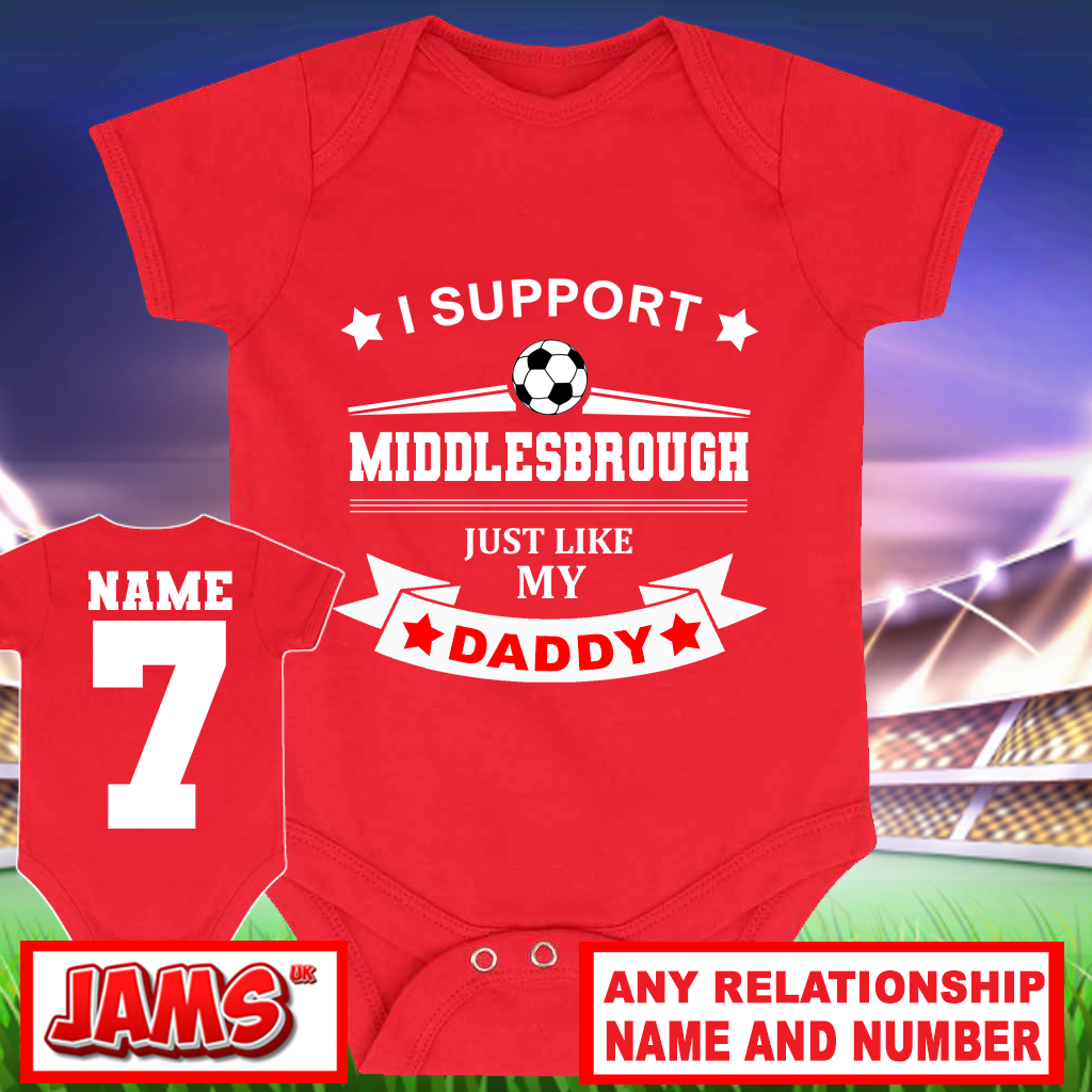 Middlesbrough Baby Grow - 2 Pack