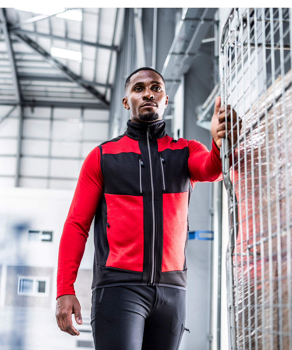 E-Volve unisex knit-effect stretch bodywarmer