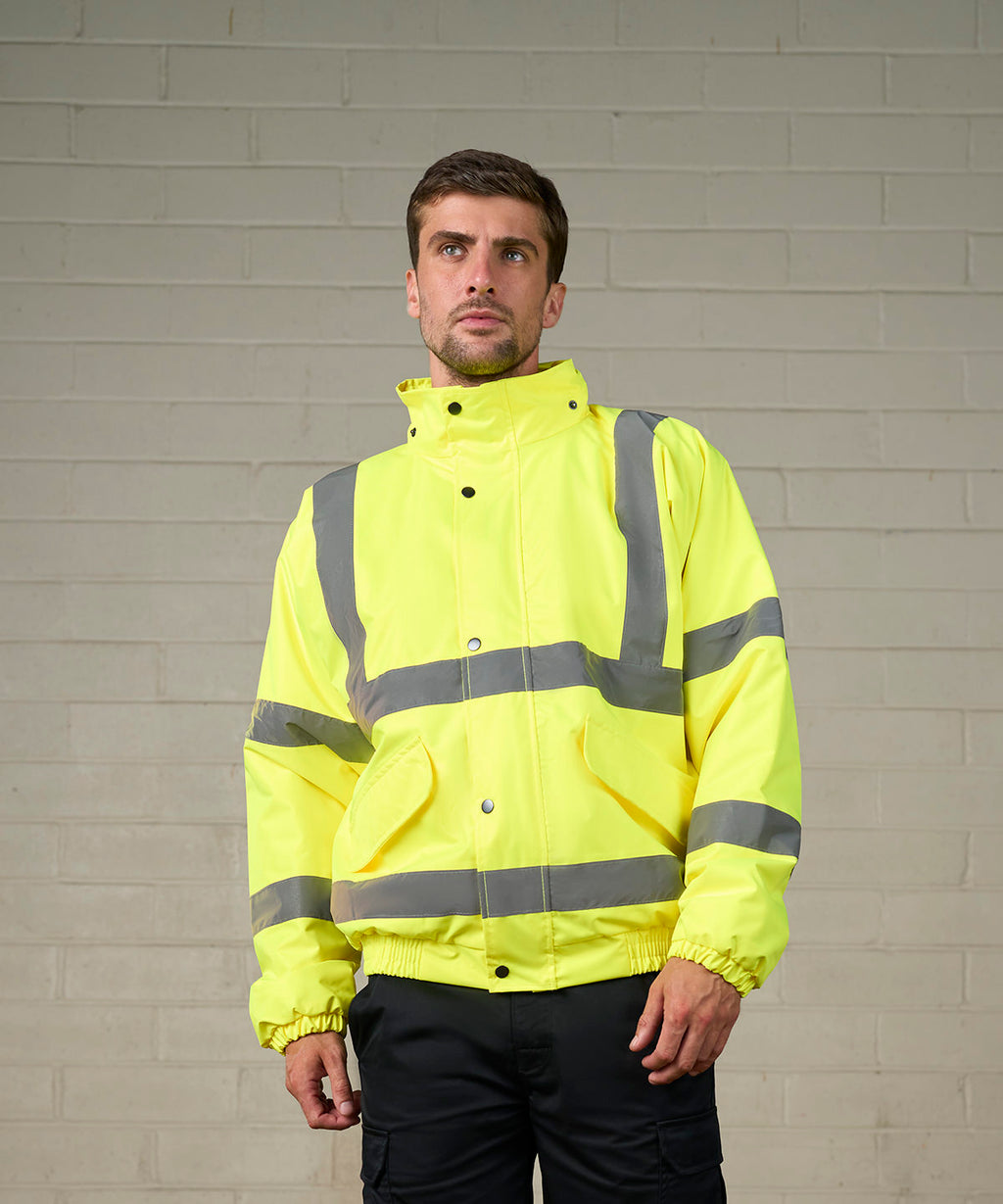 High visibility bomber jacket