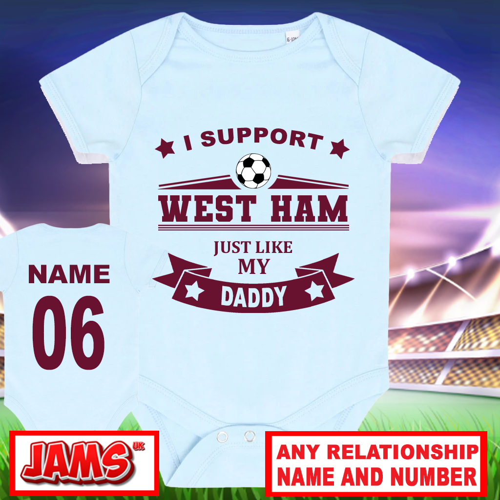 West Ham Baby Grow - 2 Pack